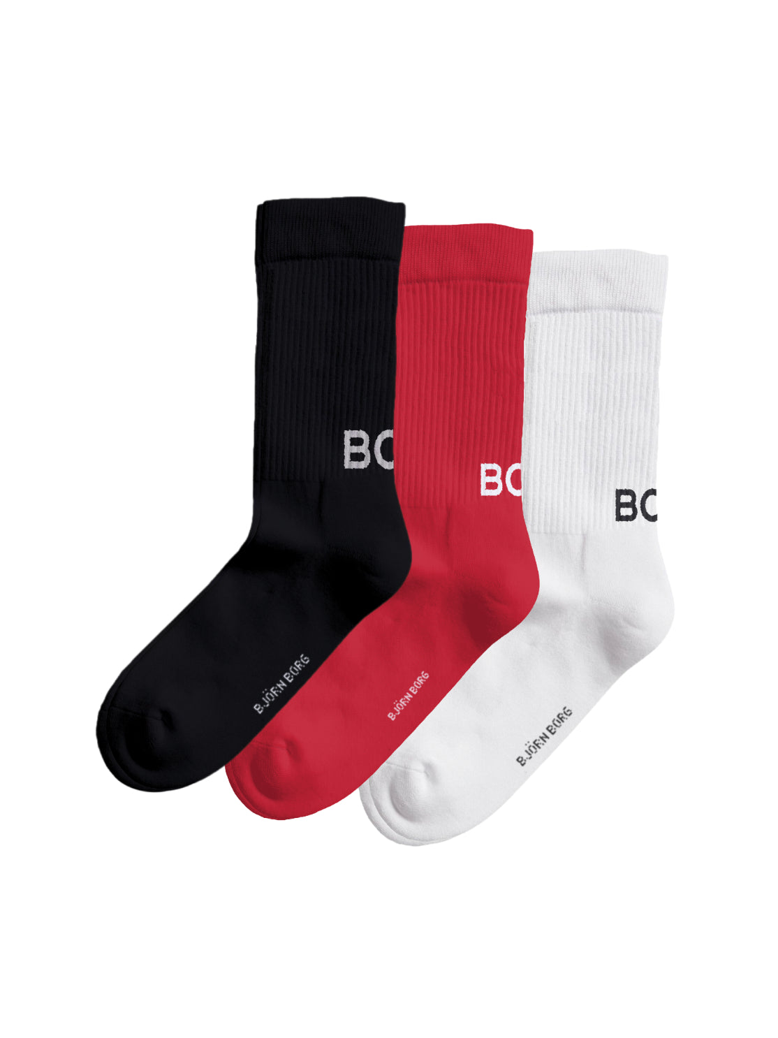 BJÖRN BORG Classic Polyamide Crew Sock 3p Multipack 4