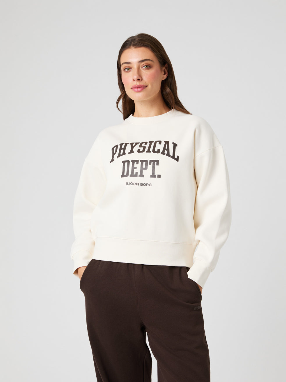 BJÖRN BORG Borg Boyfriend Sweatshirt Tofu