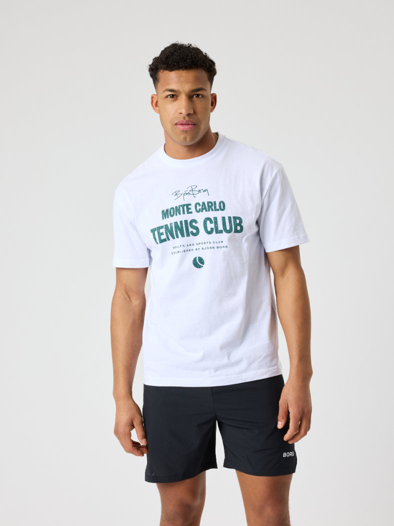 BJÖRN BORG Borg Classic Print T-shirt Brilliant White