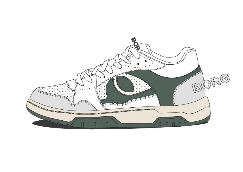 BJÖRN BORG Ollie WB White - Balsam Green