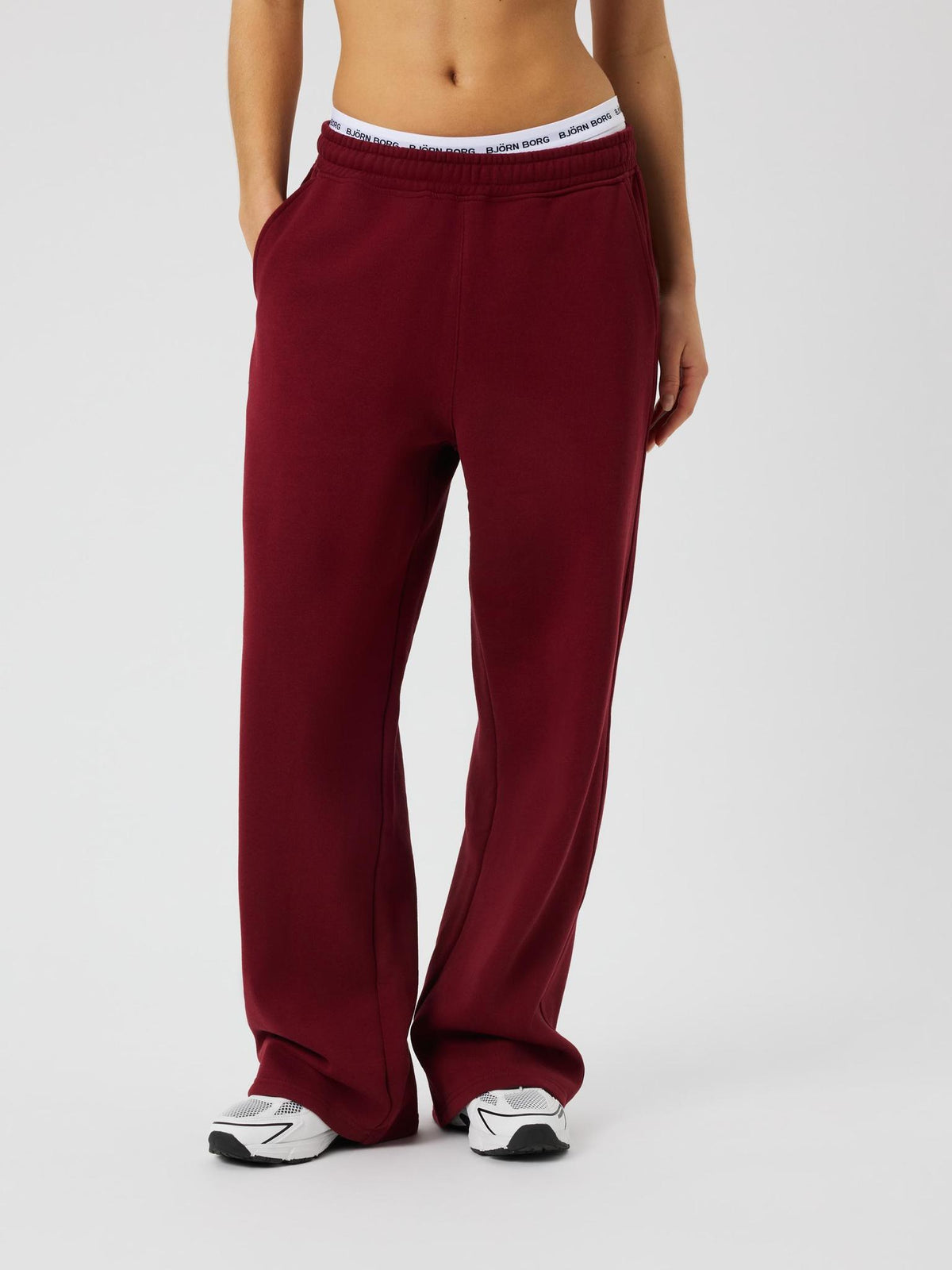 BJÖRN BORG Studio Oversized Straight Sweatpants Cabernet