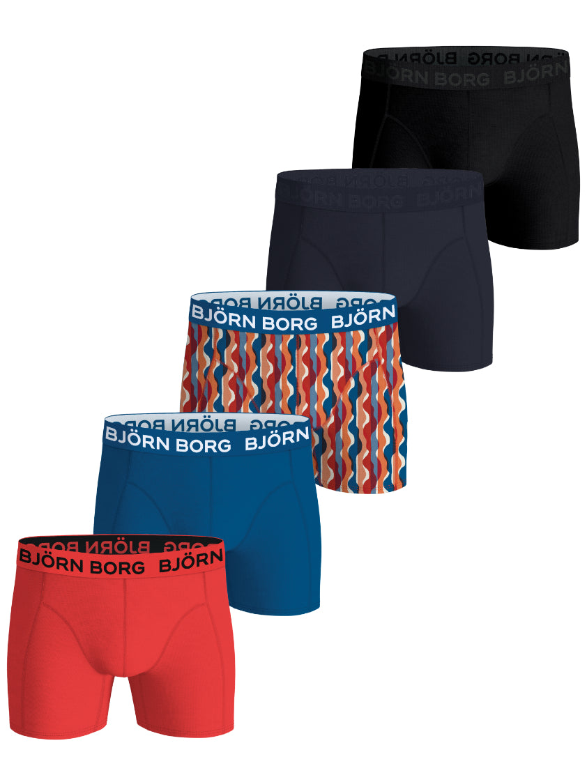 BJÖRN BORG Cotton Stretch Boxer 5p Multipack 1 (MP001)