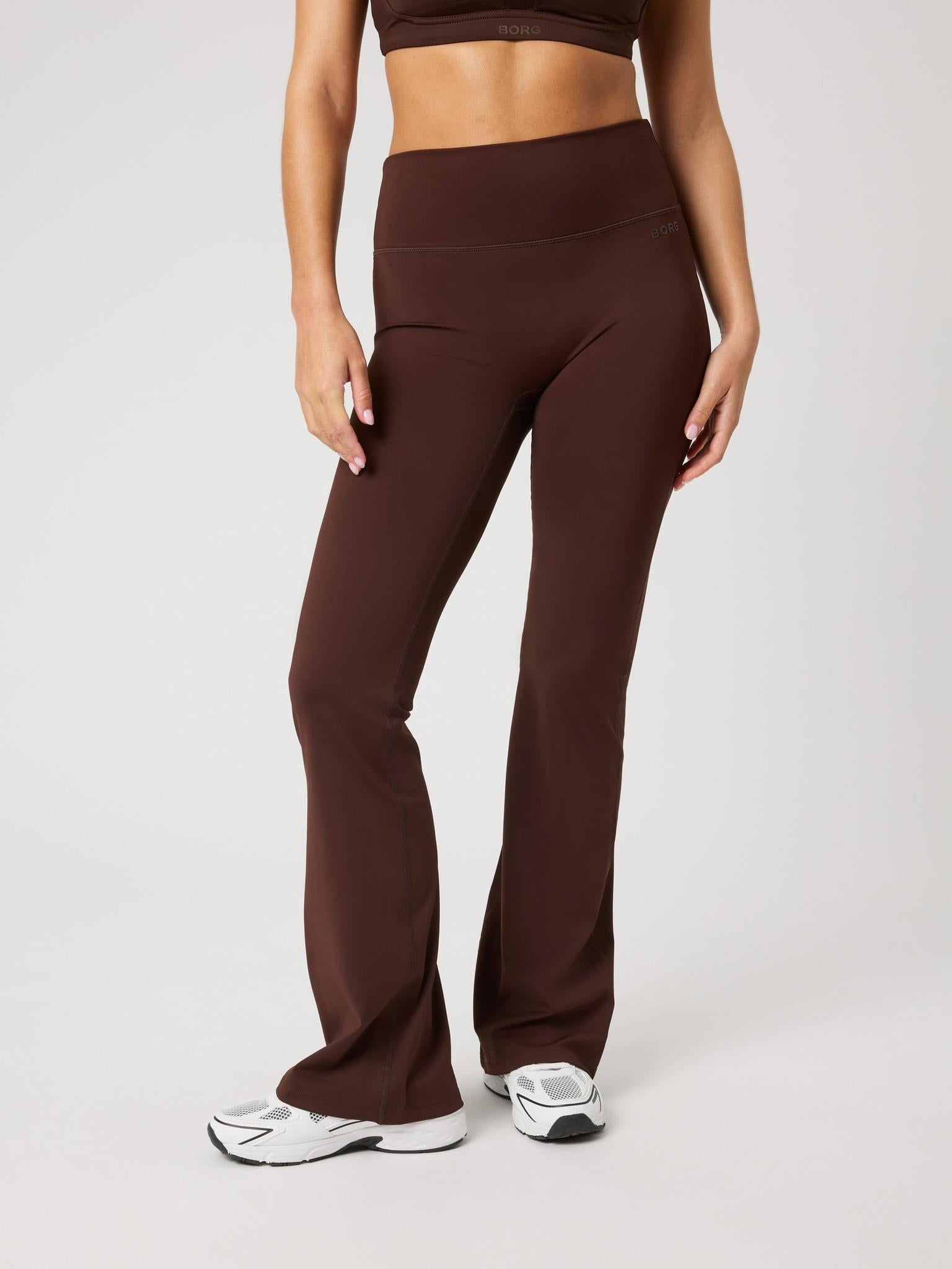 BJÖRN BORG Borg Flare Tights Regular Coffee Bean