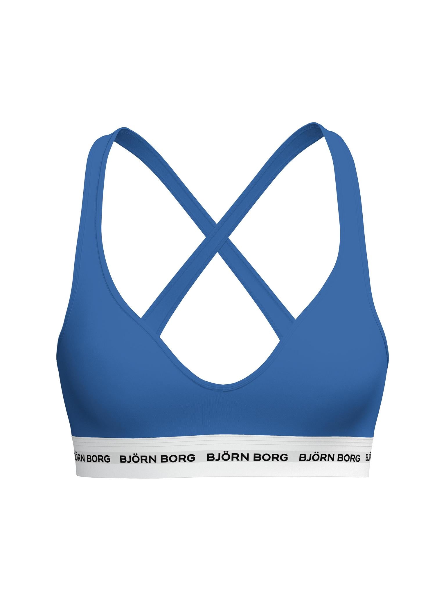 BJÖRN BORG Logo Bralette Palace Blue