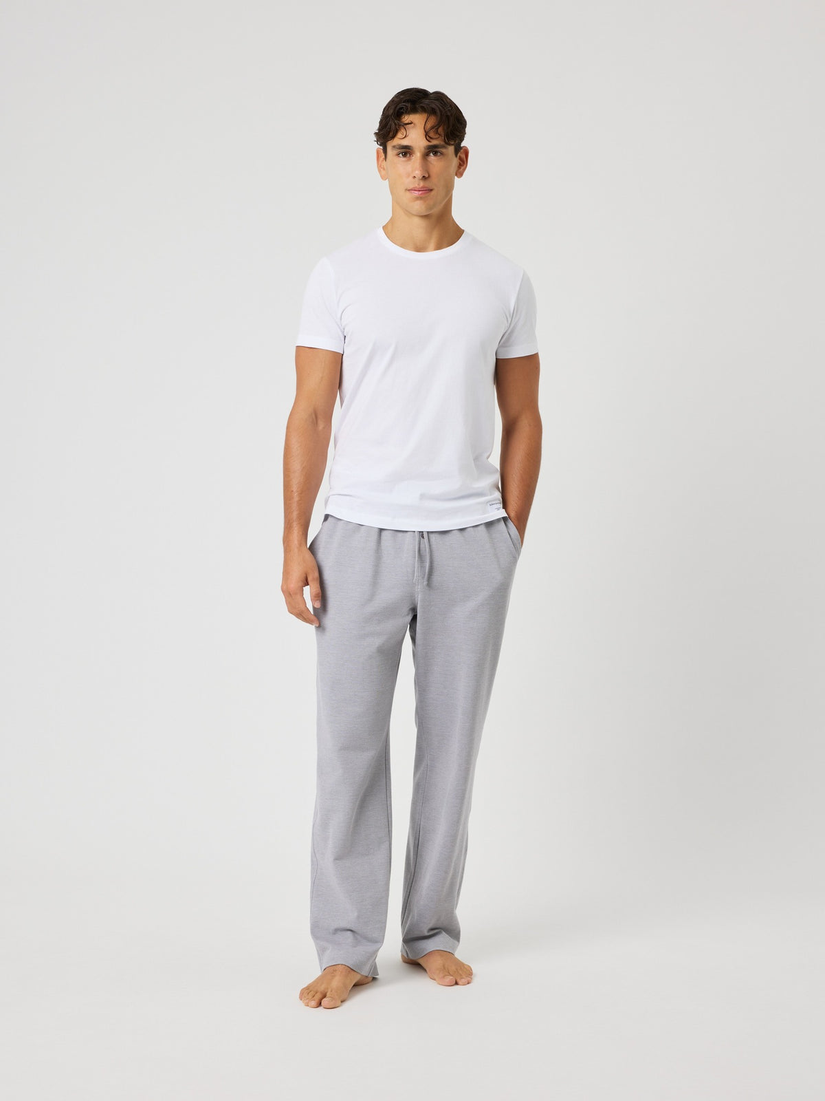 BJÖRN BORG Core Pique Pyjama Pants Charcoal Gray
