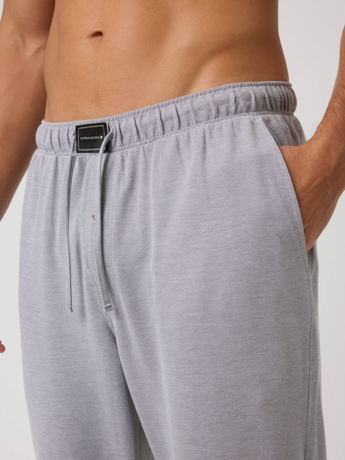 BJÖRN BORG Core Pique Pyjama Pants Charcoal Gray