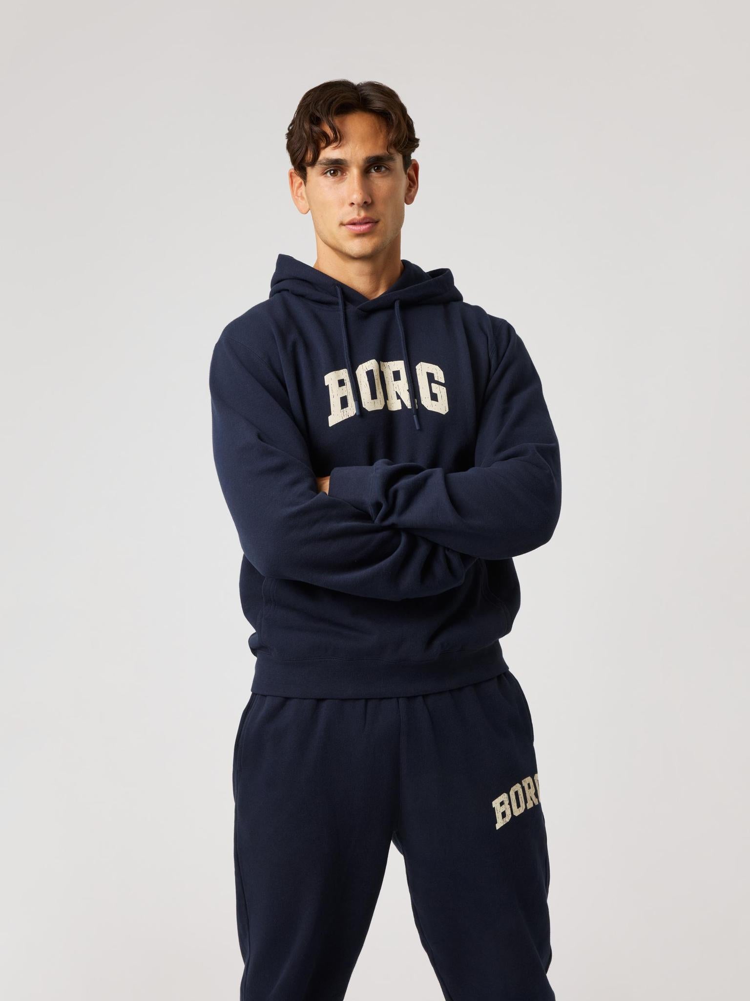 BJÖRN BORG Borg Classic Print Hoodie Night Sky