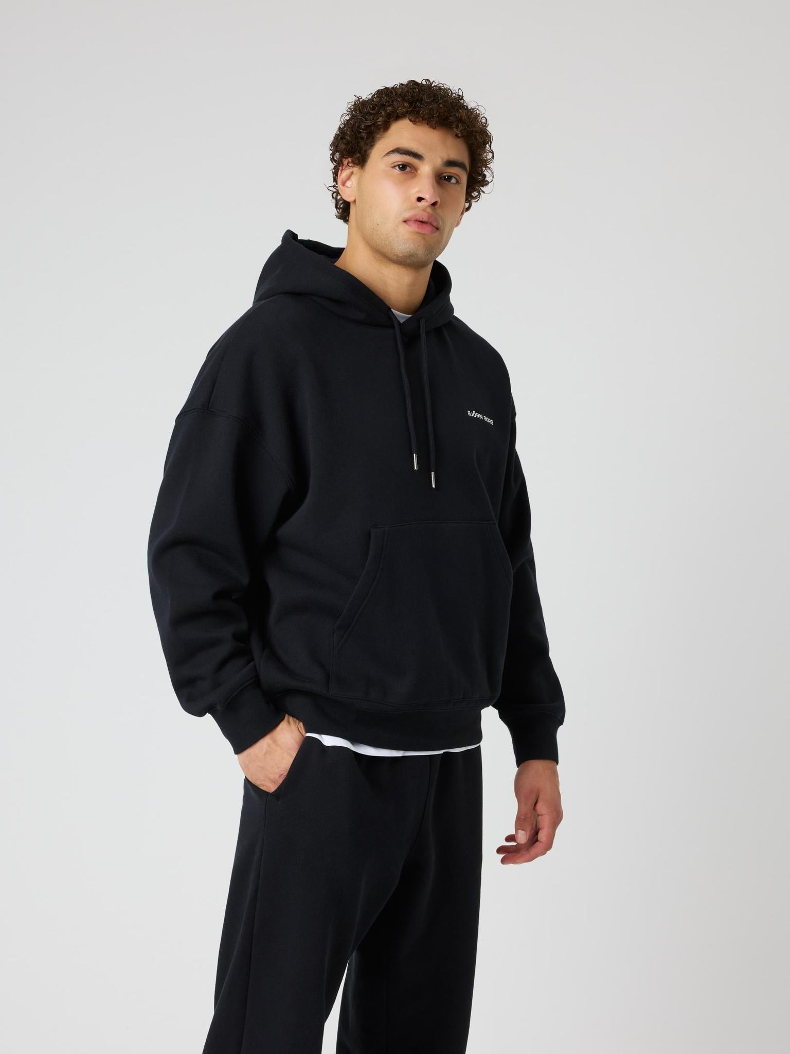 BJÖRN BORG Borg Oversized Hoodie Black Beauty