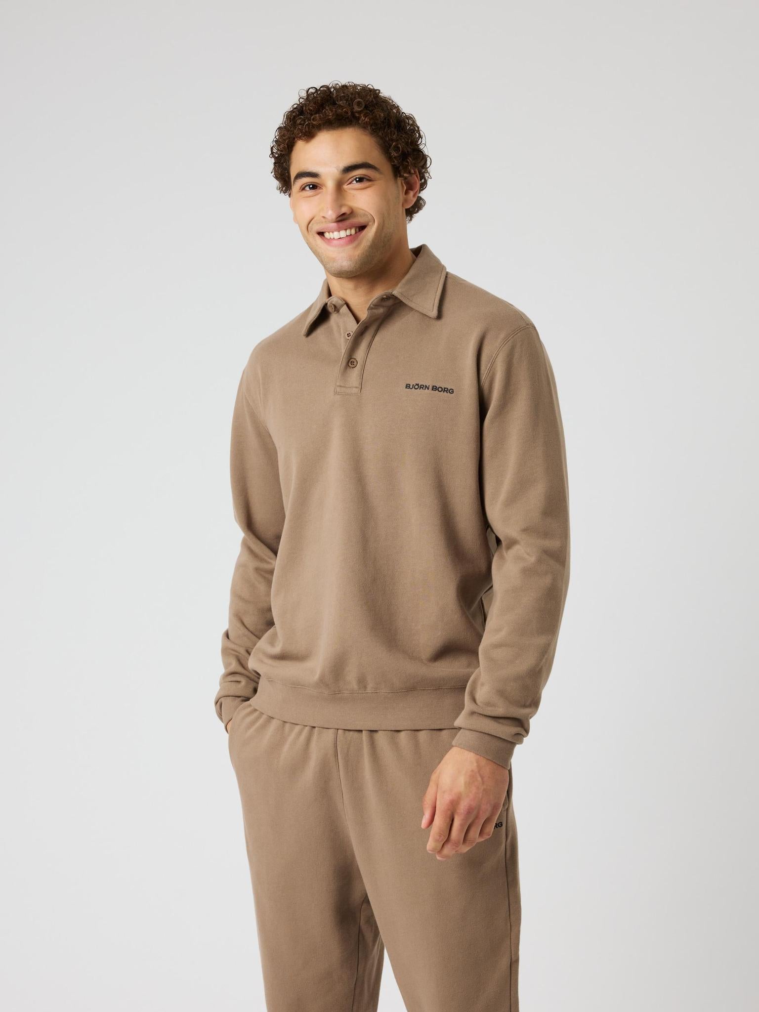 BJÖRN BORG Borg Classic Polo Sweatshirt Caribou