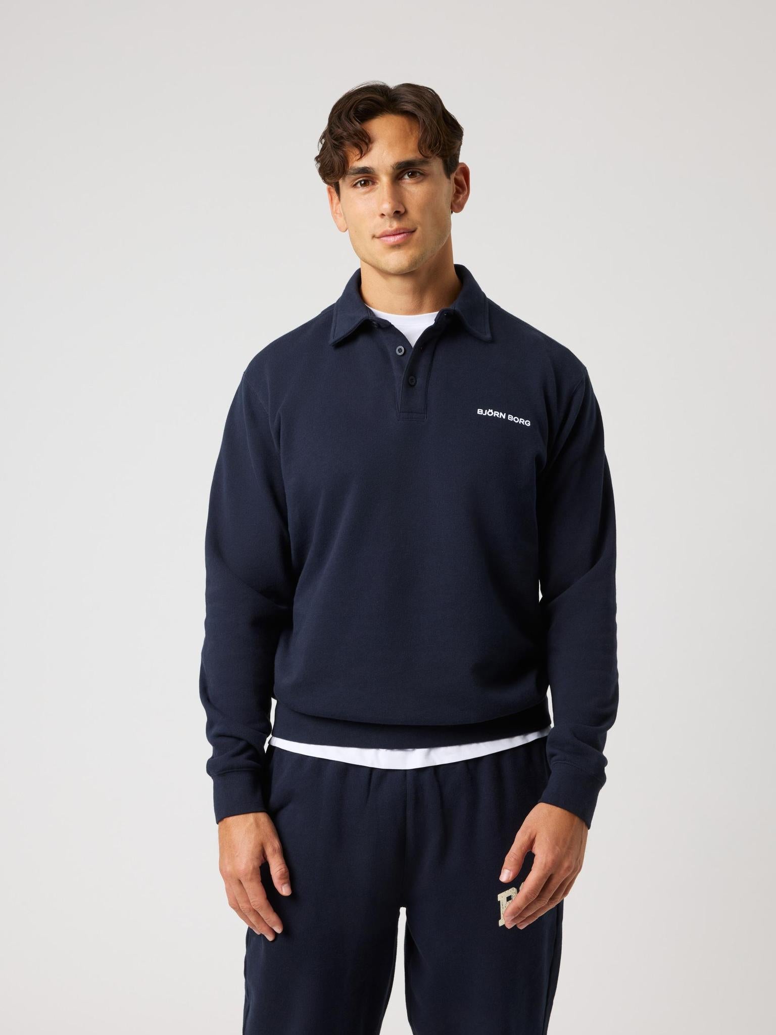 BJÖRN BORG Borg Classic Polo Sweatshirt Night Sky