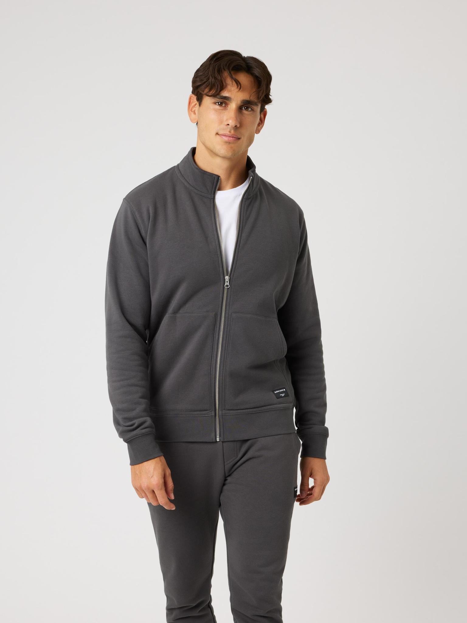 BJÖRN BORG Centre Full Zip Sweatshirt Asphalt