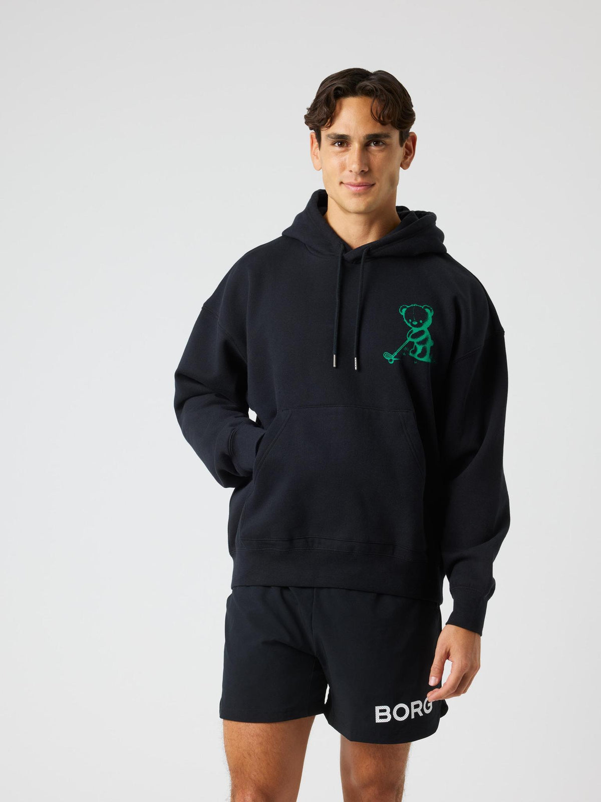 BJÖRN BORG Borg Oversized Hoodie Black Beauty