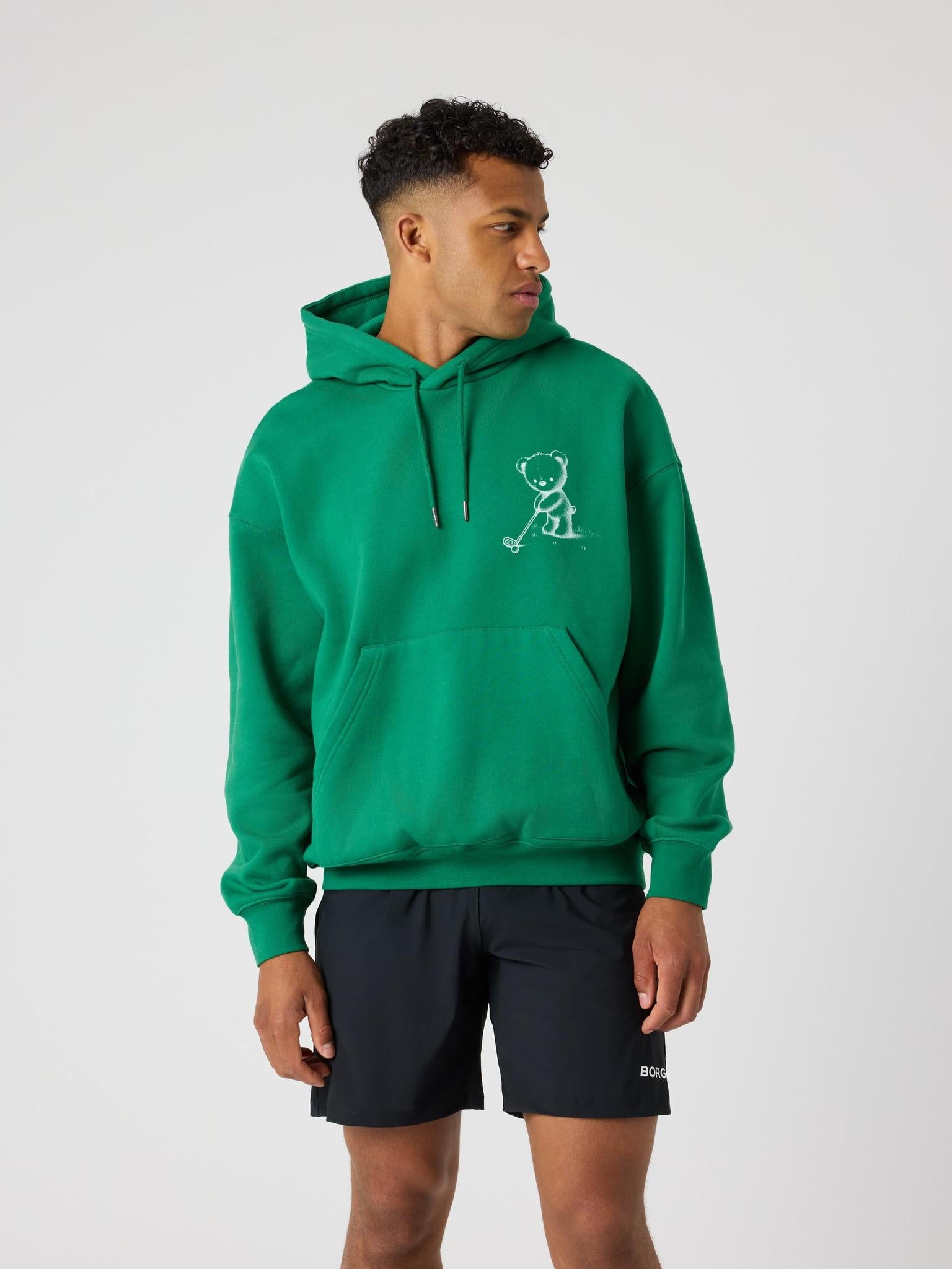 BJÖRN BORG Borg Oversized Hoodie Verdant Green