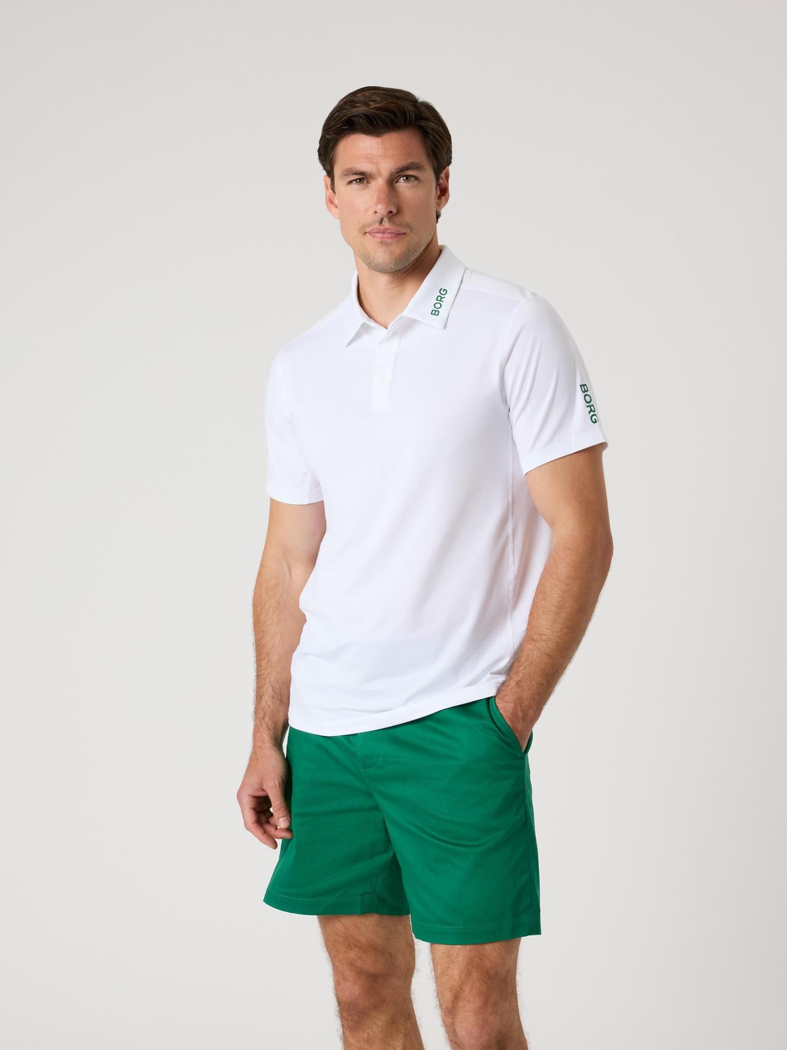 BJÖRN BORG Borg Course Polo Shirt Brilliant White
