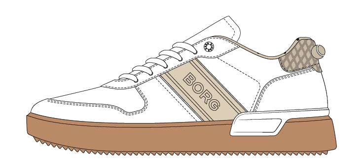 BJÖRN BORG Spin WB White - Beige