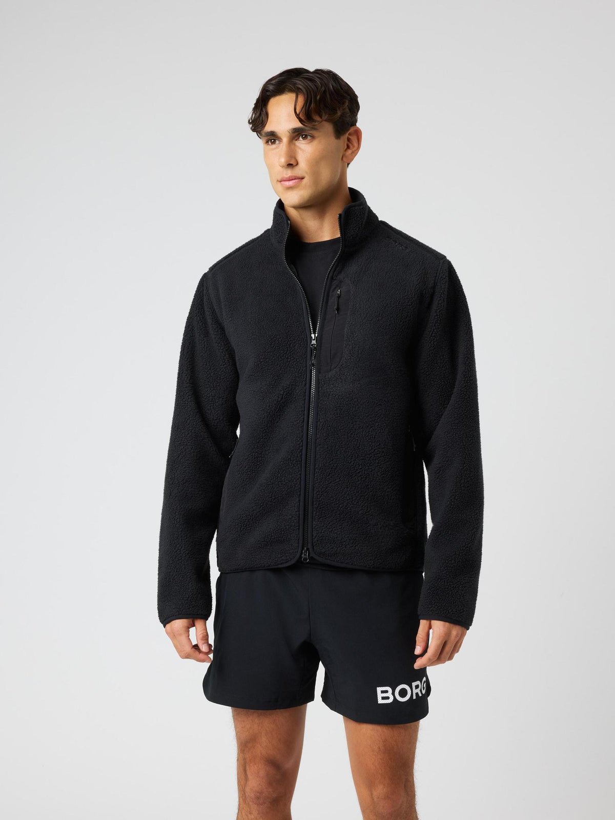 BJÖRN BORG Borg Pile Jacket Black Beauty