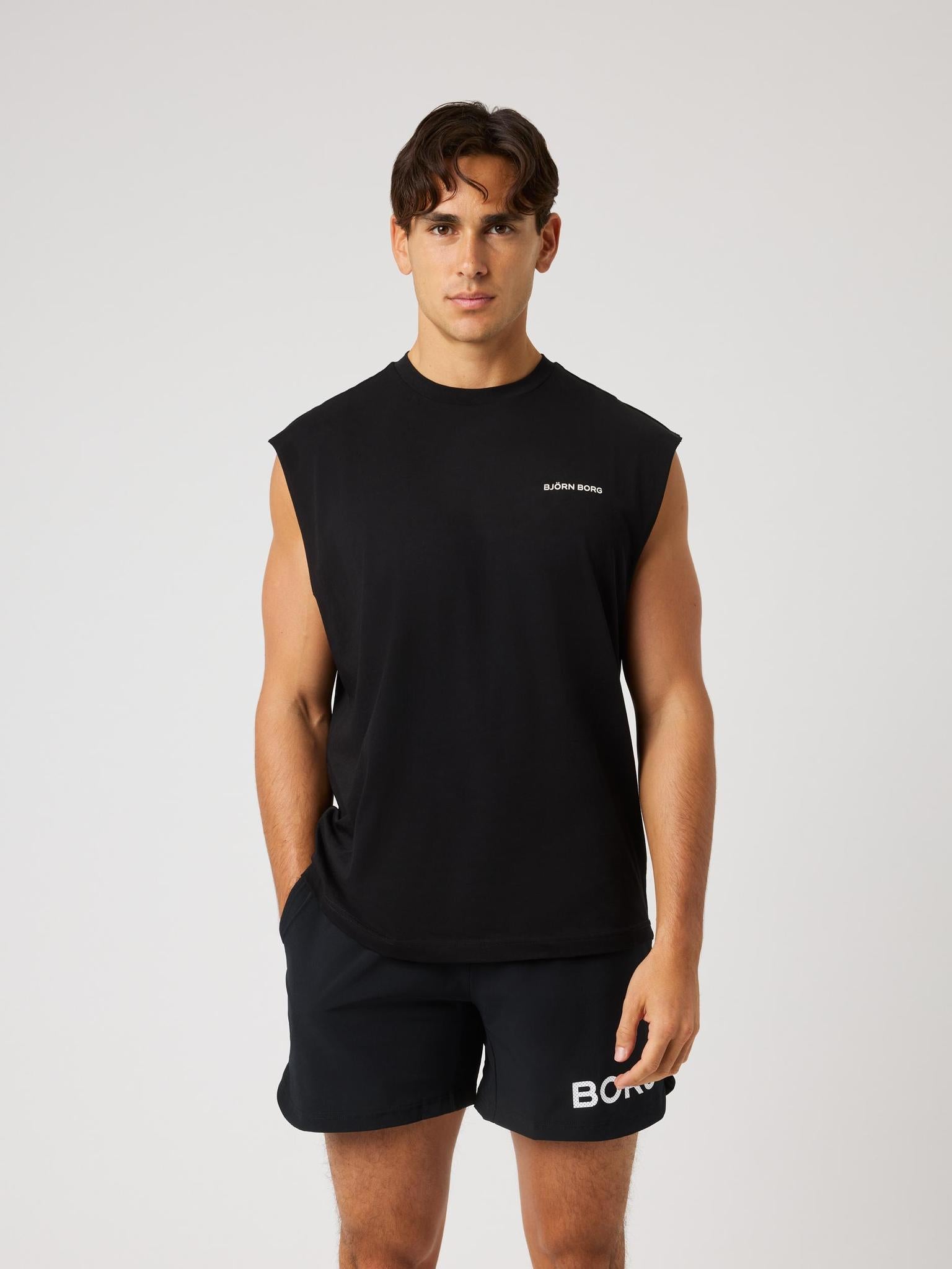 BJÖRN BORG Borg Gym Sleeveless T-shirt Black Beauty