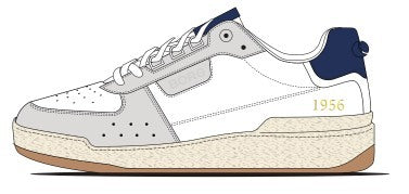 BJÖRN BORG Baseline 56 White - Navy