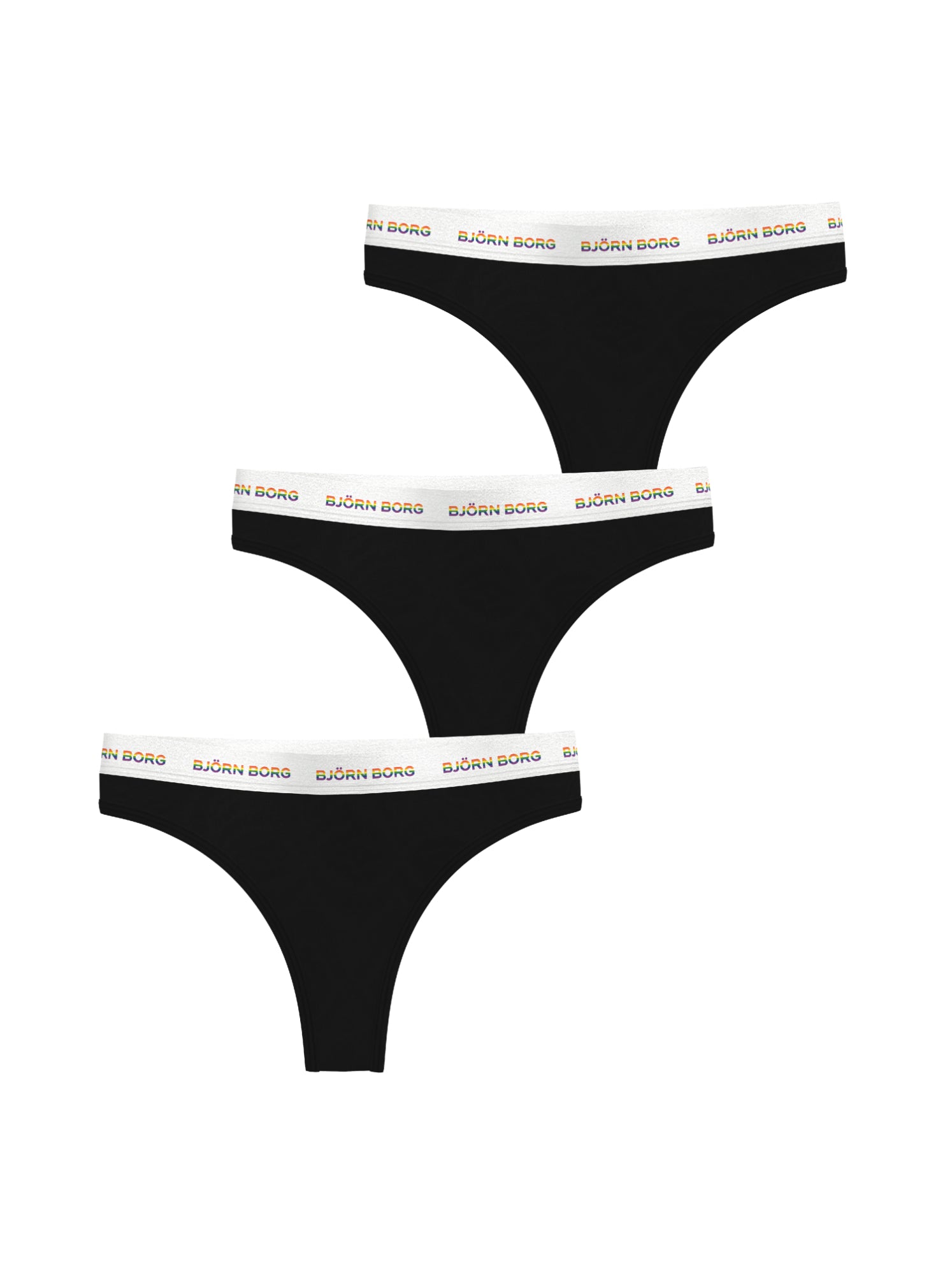 BJÖRN BORG Logo Thong 3p Multipack 1