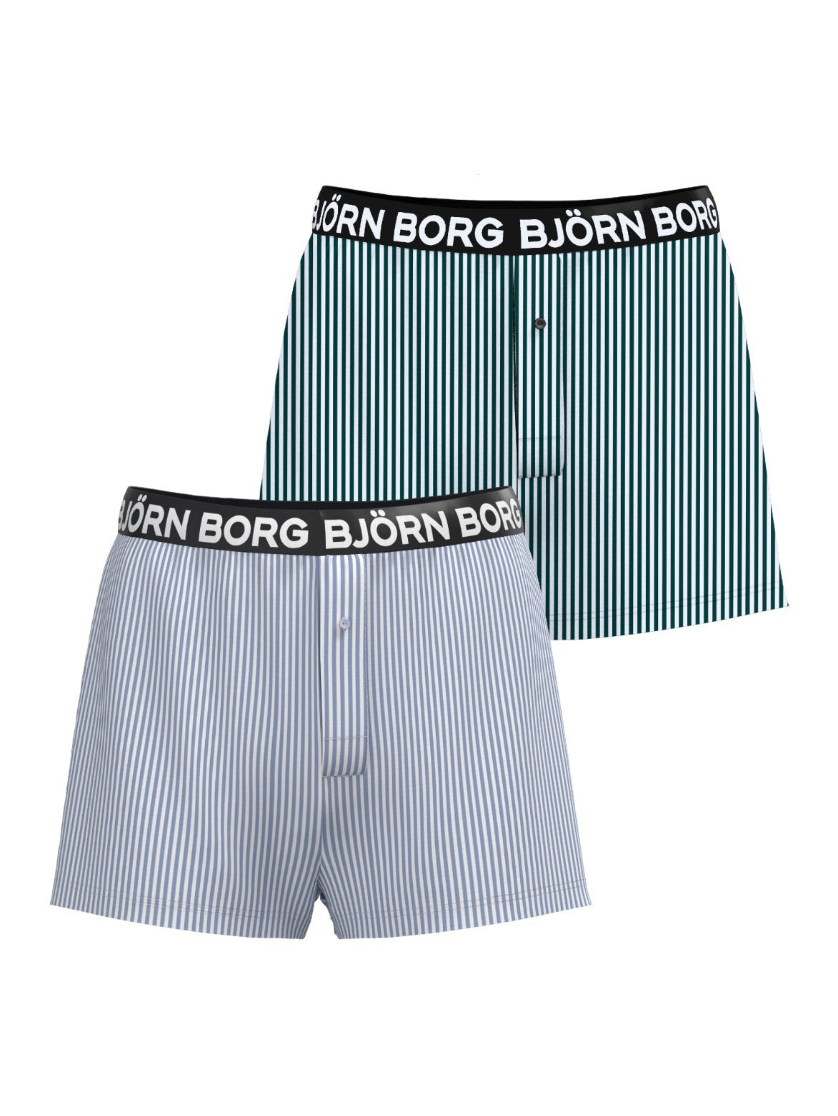 BJÖRN BORG Cotton Stretch Logo Woven Boxer Shorts 2p Multipack 1
