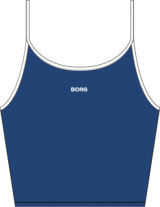 BJÖRN BORG Borg Cropped Strap Tank Top Monaco Blue