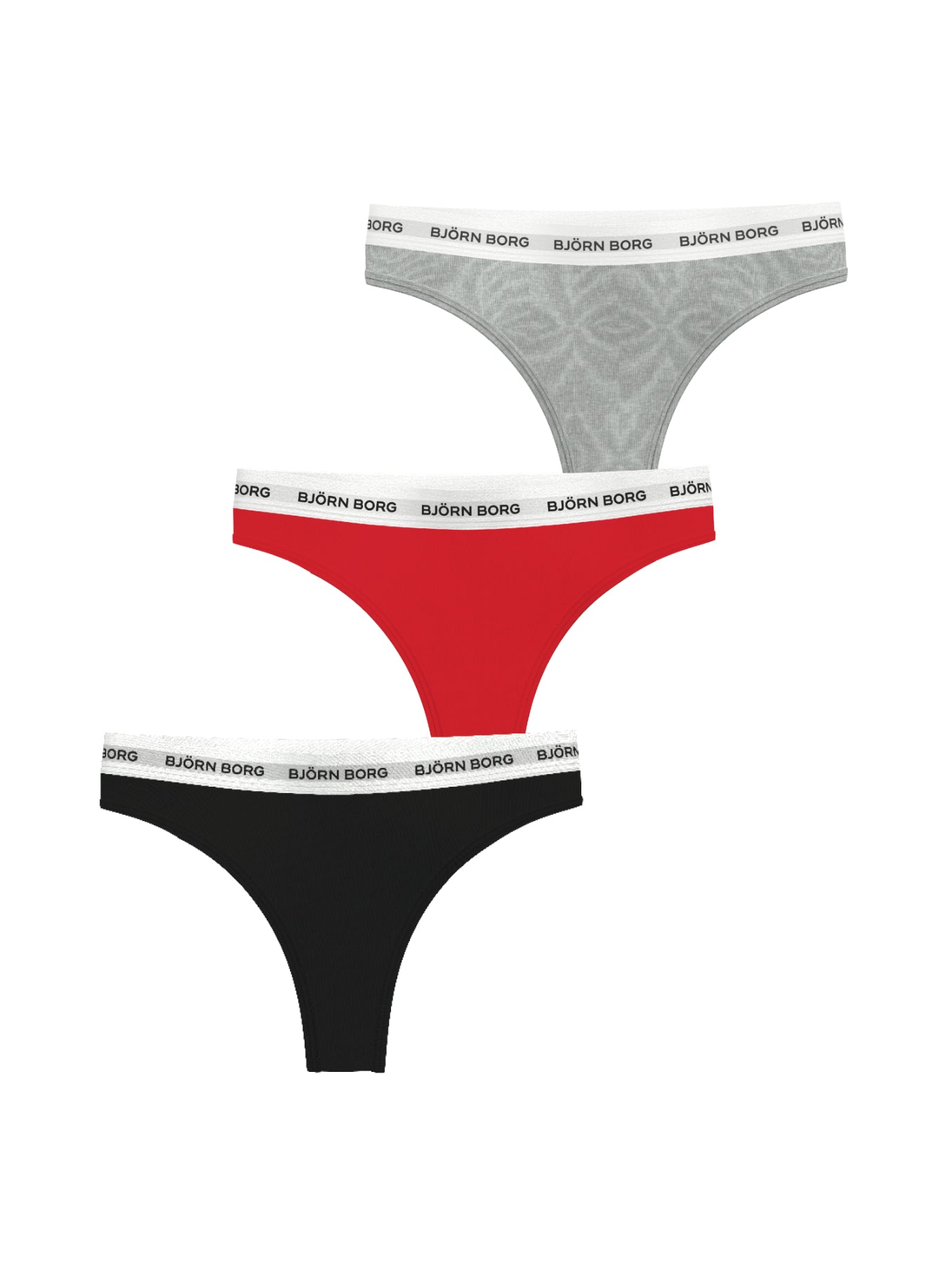 BJÖRN BORG Logo Thong 3p Multipack 1