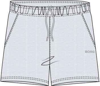 BJÖRN BORG Studio Jersey Shorts Ultra Light Grey Melange