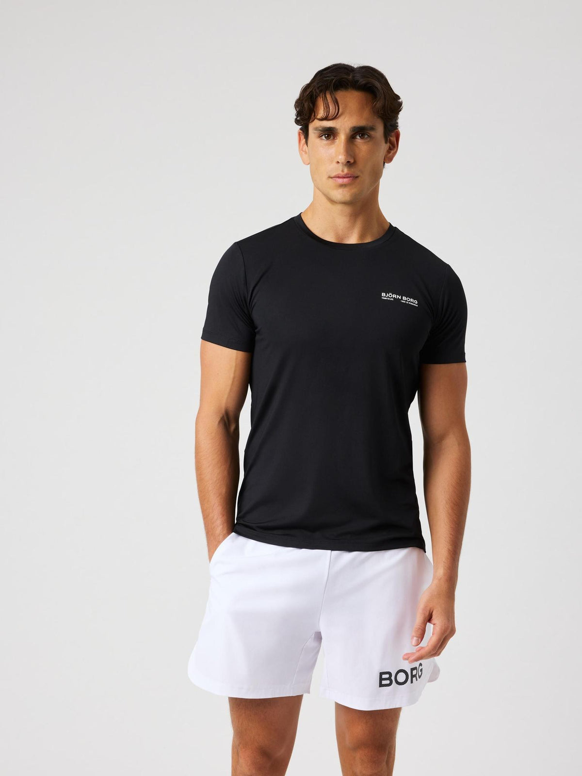 BJÖRN BORG Borg Graphic T-shirt Black Beauty