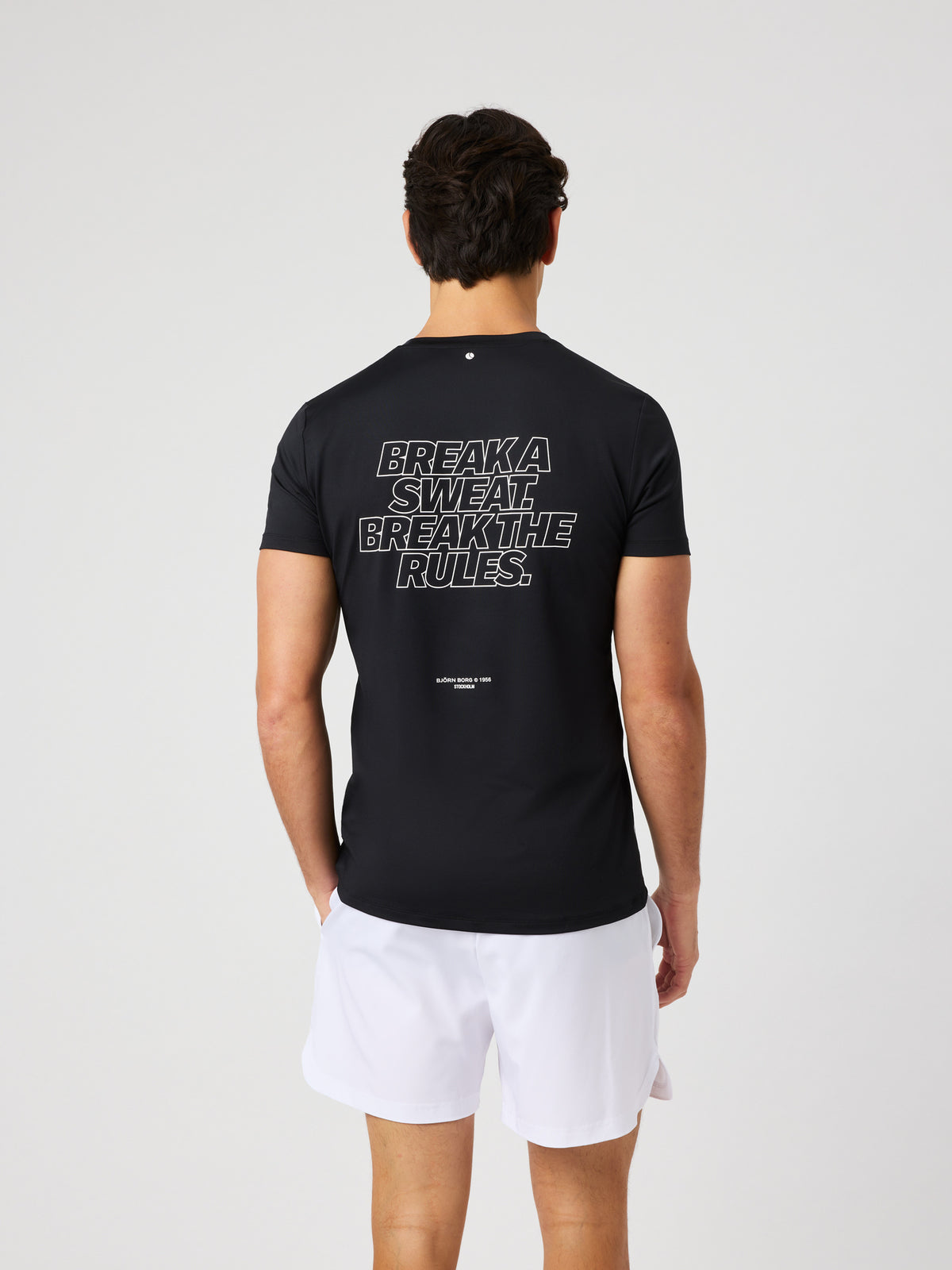 BJÖRN BORG Borg Graphic T-shirt Black Beauty