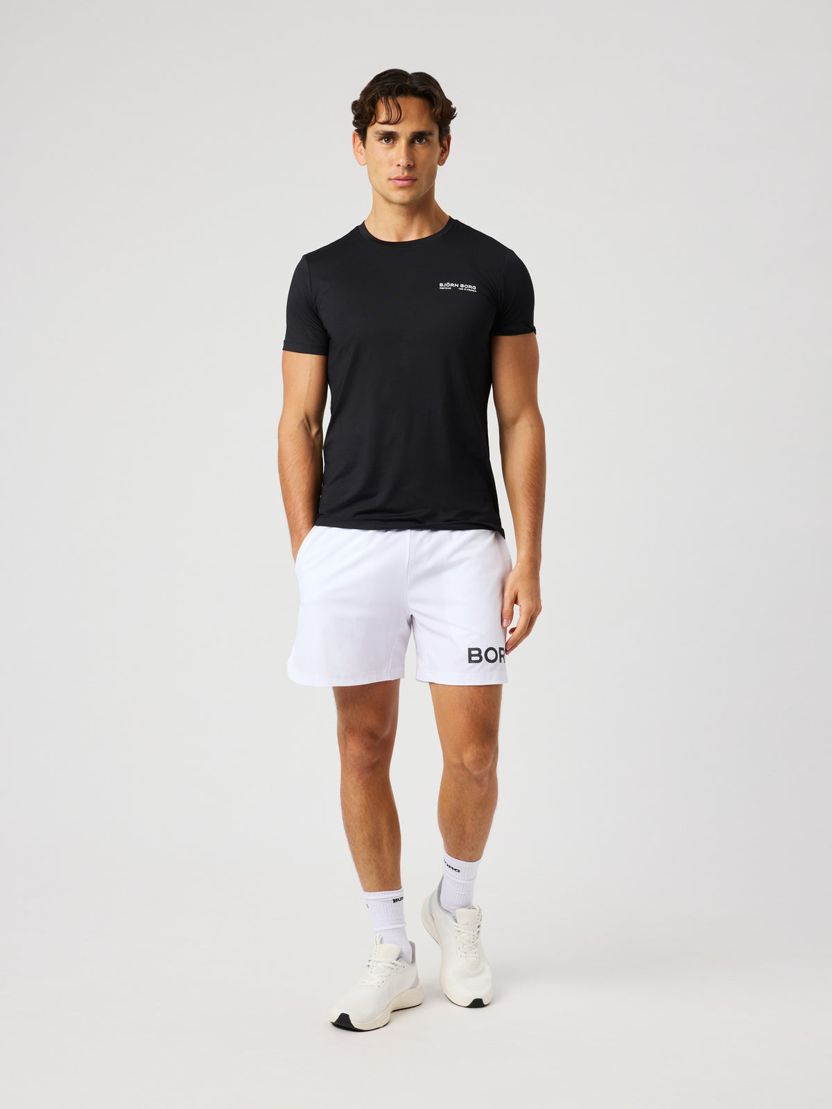 BJÖRN BORG Borg Graphic T-shirt Black Beauty
