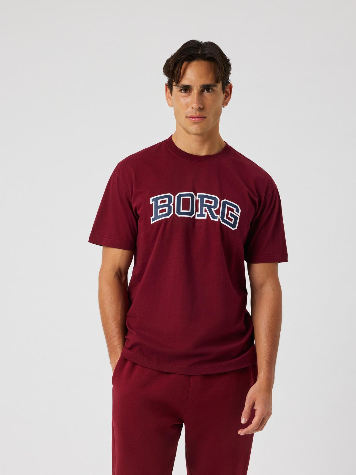 BJÖRN BORG Borg Classic Print T-shirt Cabernet
