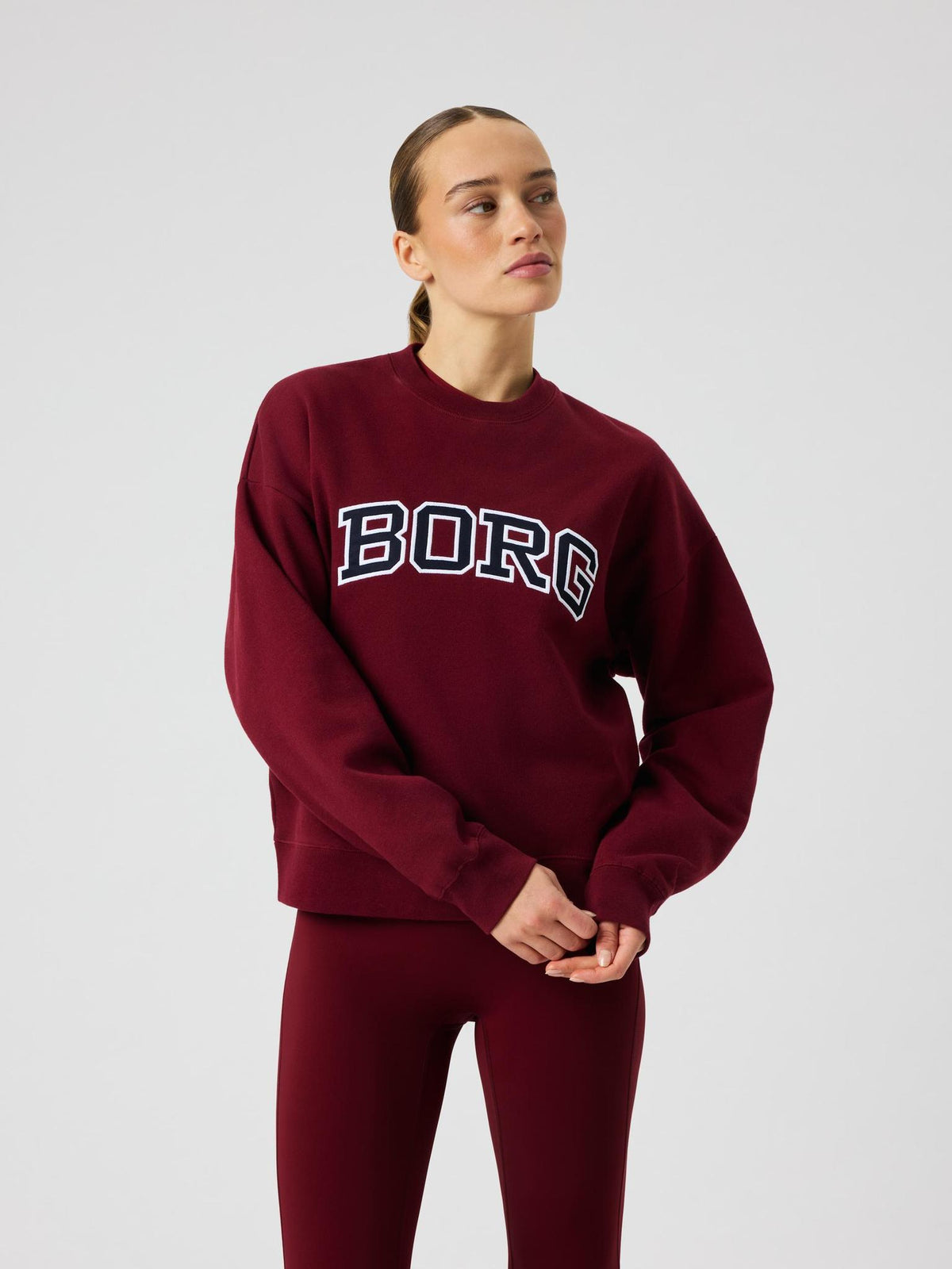 BJÖRN BORG Borg Boyfriend Sweatshirt Cabernet