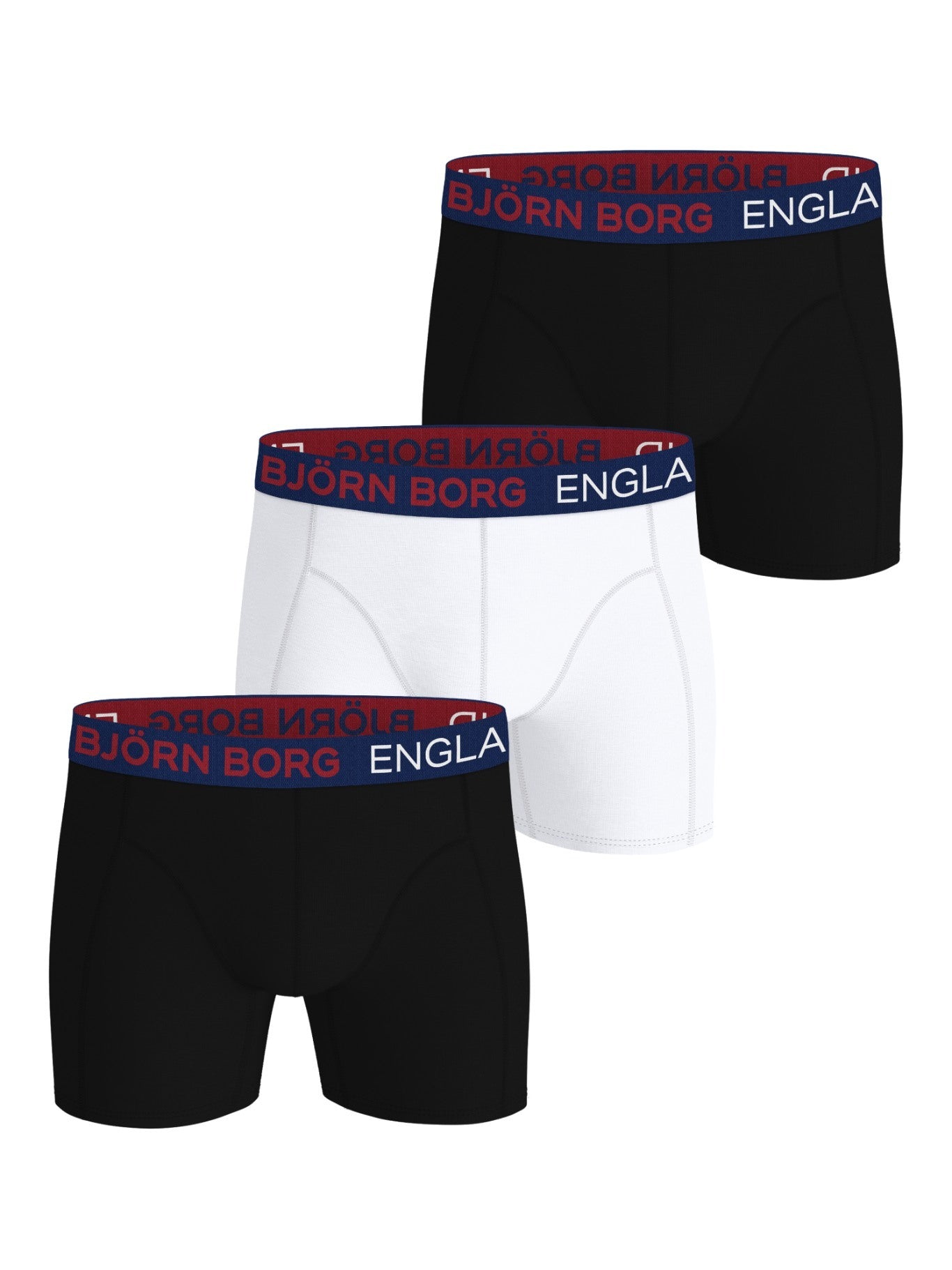 BJÖRN BORG Cotton Stretch Boxer England 3p Multipack 1