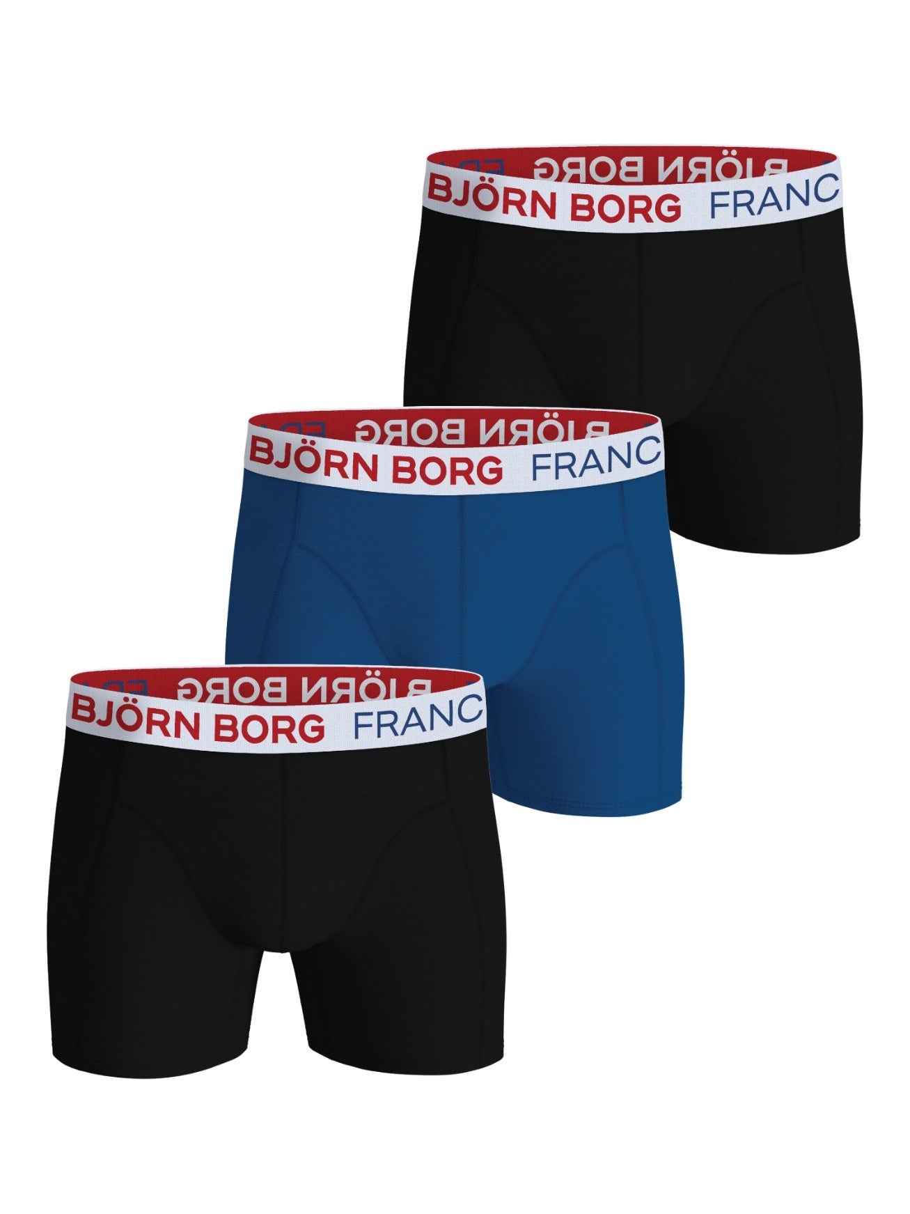 BJÖRN BORG Cotton Stretch Boxer France 3p Multipack 1