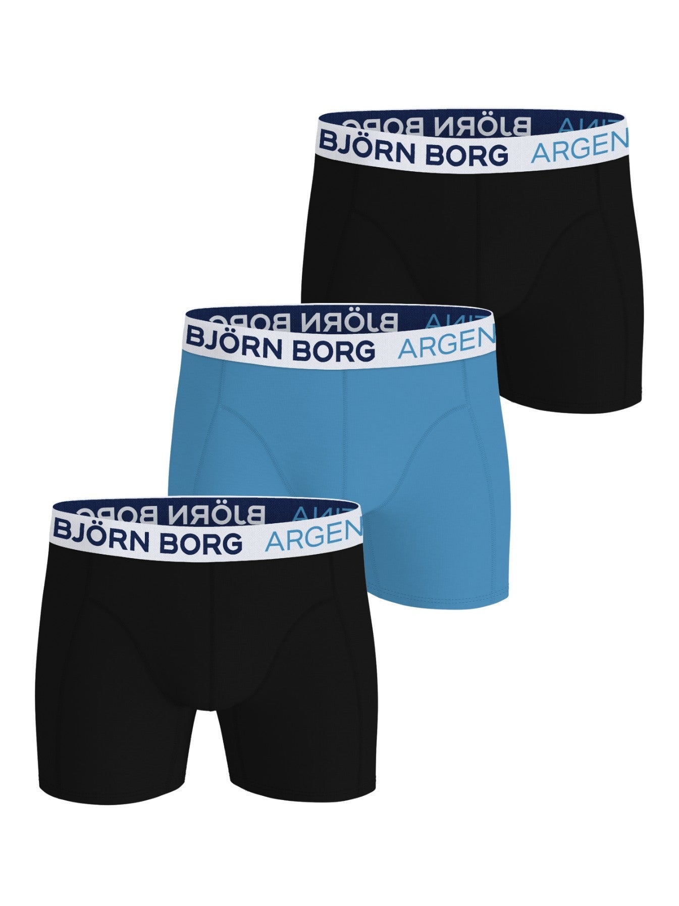 BJÖRN BORG Cotton Stretch Boxer Argentina 3p Multipack 1