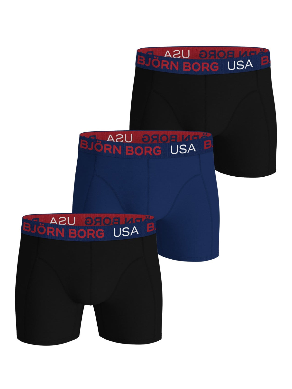 BJÖRN BORG Cotton Stretch Boxer Usa 3p Multipack 1