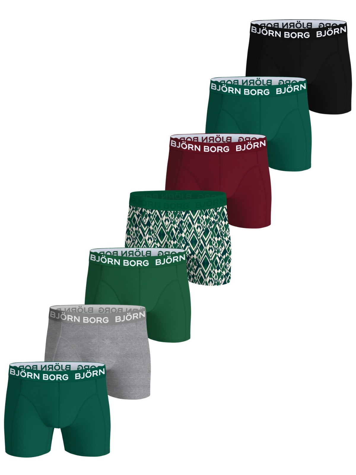 BJÖRN BORG Cotton Stretch Boxer 7p Multipack 2 (MP002)