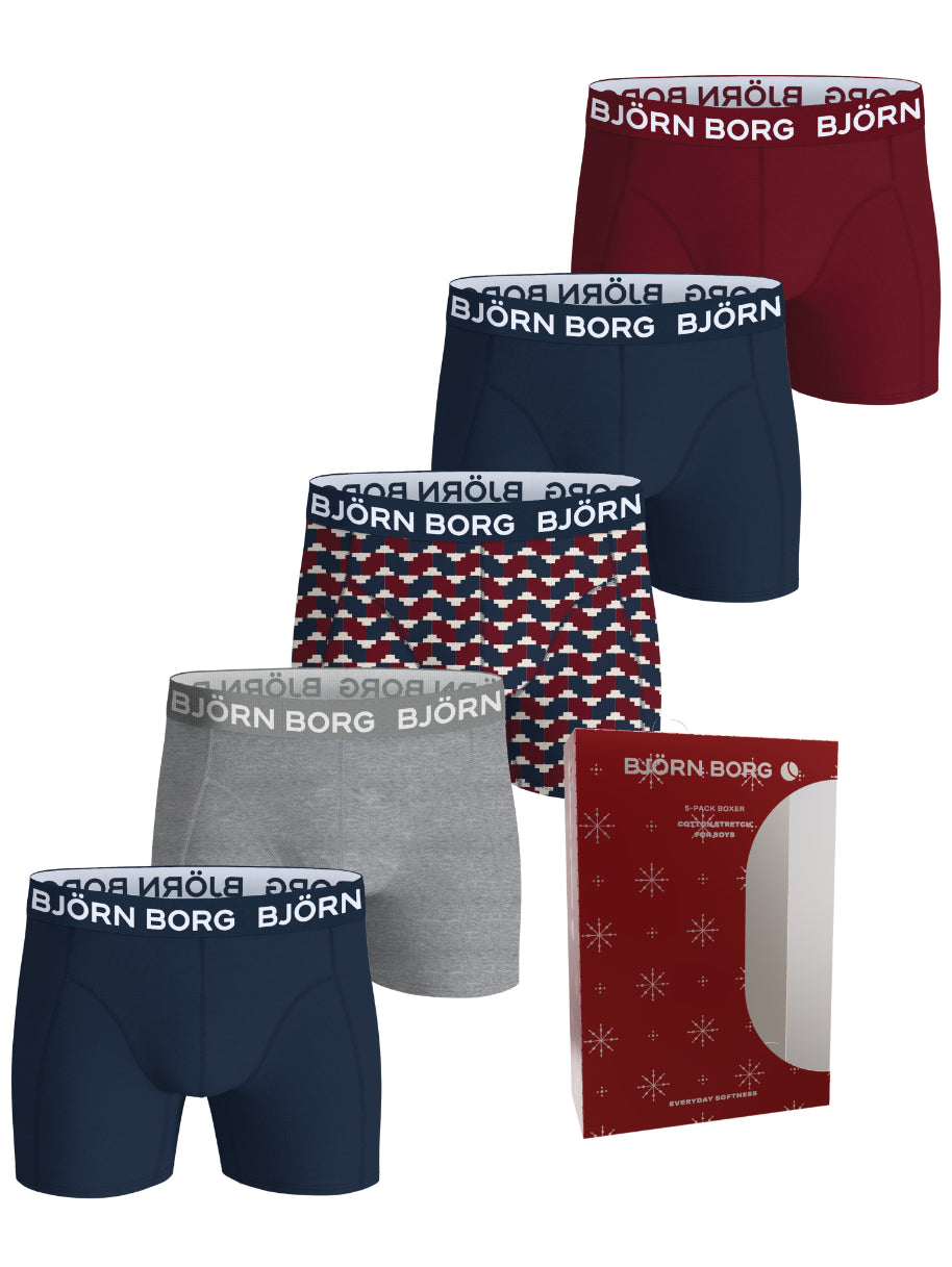BJÖRN BORG Cotton Stretch Boxer 5p Multipack 1 (MP001)