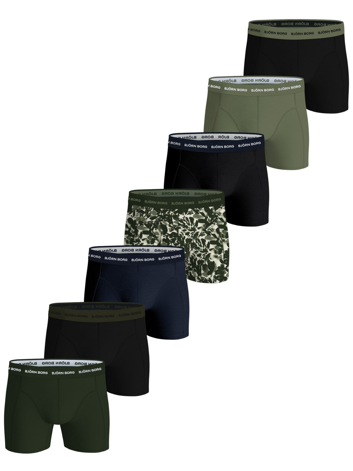 BJÖRN BORG Cotton Stretch Boxer 7p Multipack 1 (MP001)
