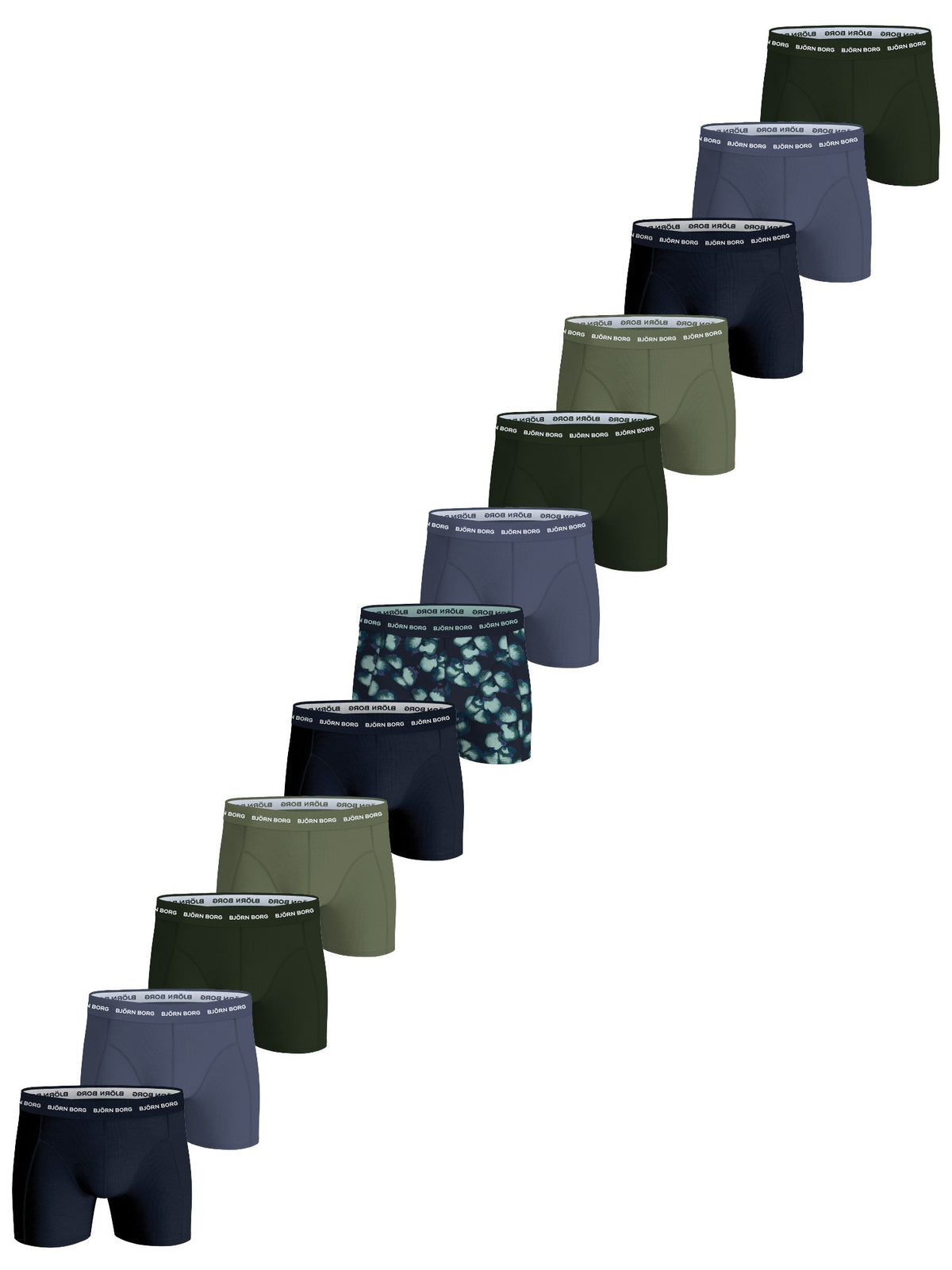 BJÖRN BORG Cotton Stretch Boxer 12p Multipack 1 (MP001)