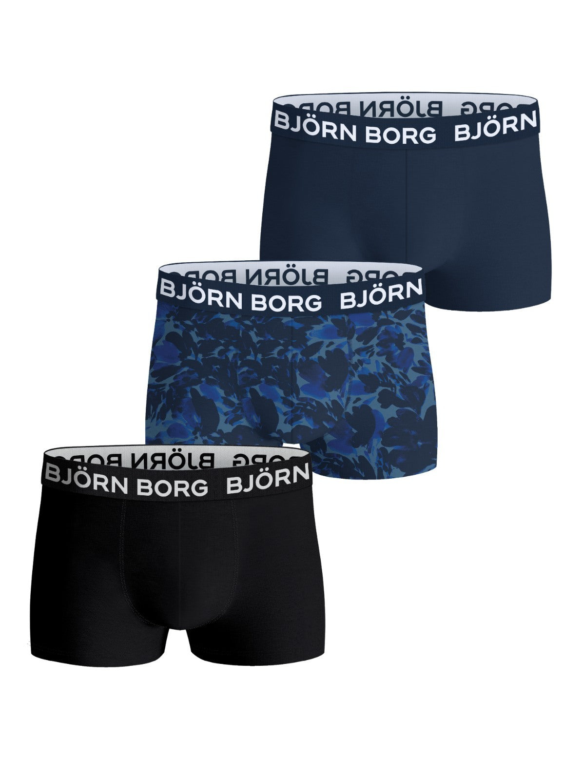 BJÖRN BORG Cotton Stretch Trunk 3p Multipack 1 (MP001)