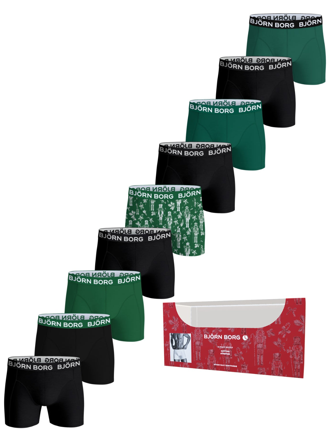 BJÖRN BORG Cotton Stretch Boxer 9p Multipack 1 (MP001)