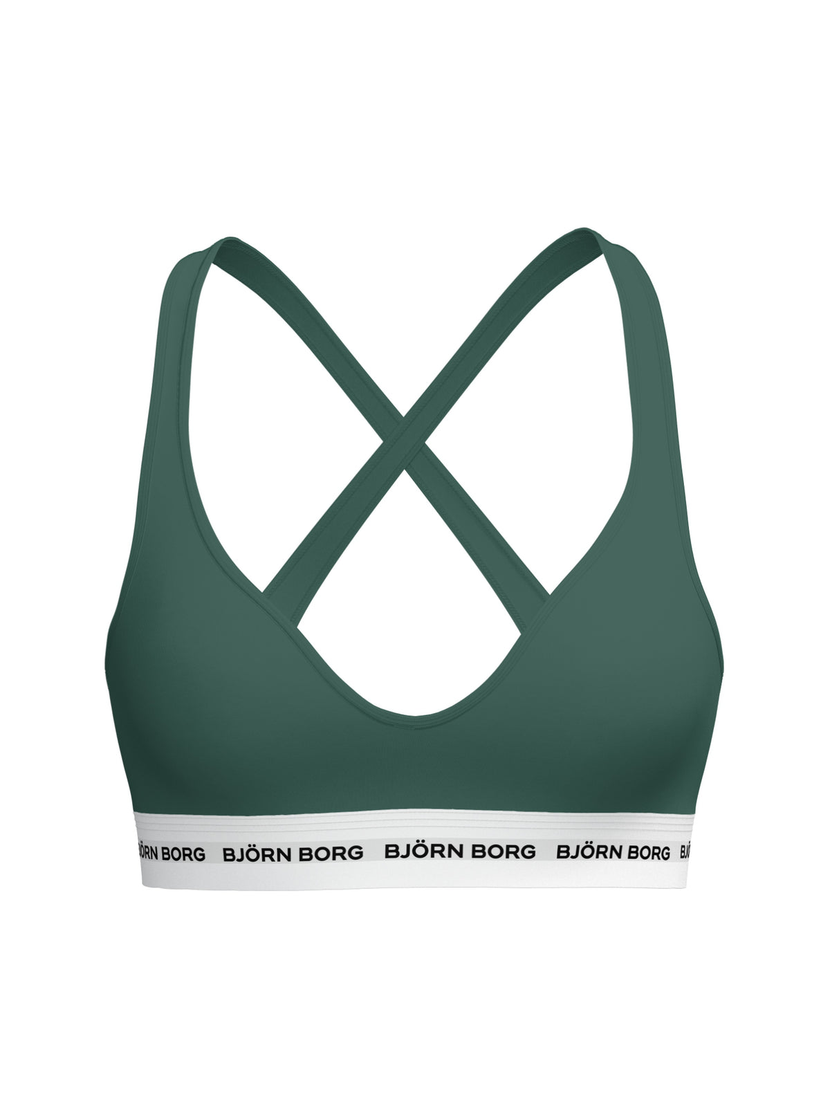 BJÖRN BORG Logo Bralette Smoke Pine