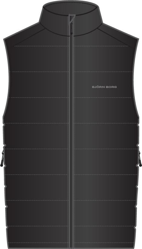 BJÖRN BORG Borg Padded Vest Black Beauty