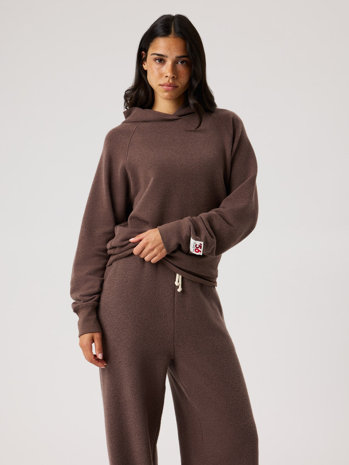 BJÖRN BORG Studio Heritage Hoodie Brown Melange