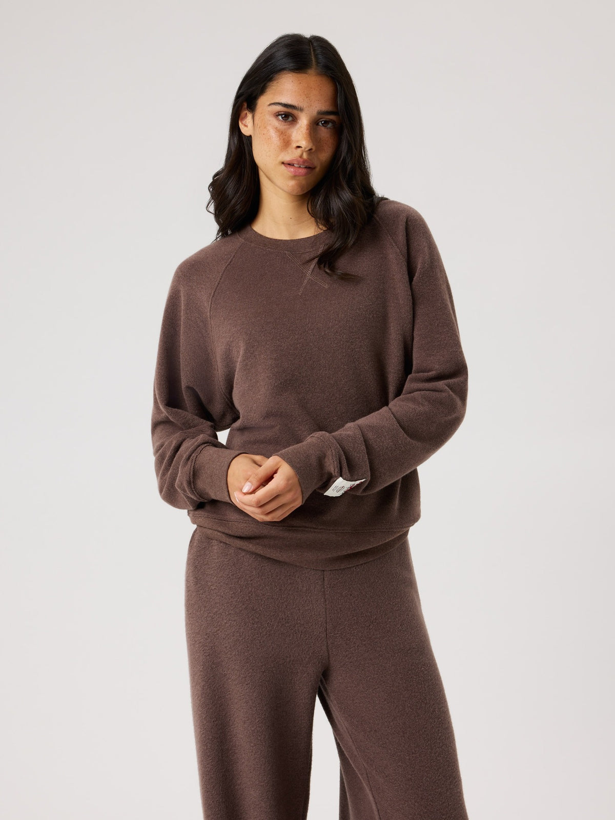 BJÖRN BORG Studio Heritage Sweatshirt Brown Melange