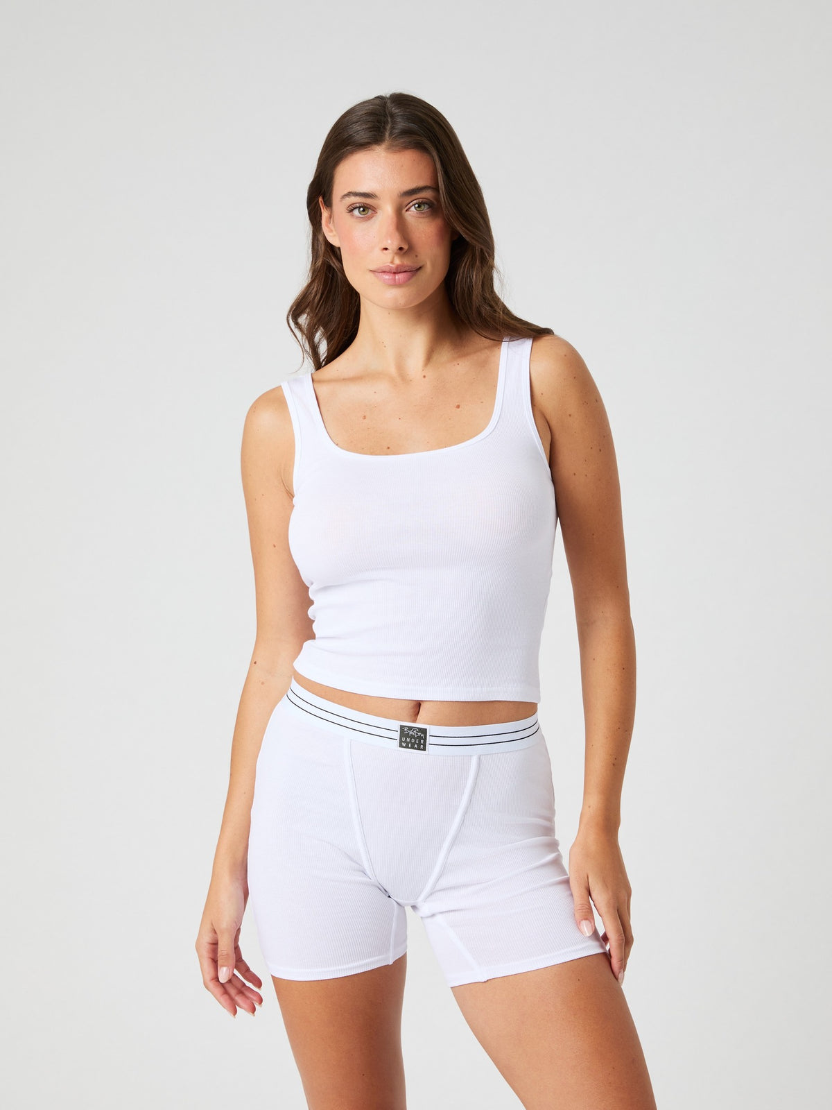 BJÖRN BORG Core Original Rib Tank Brilliant White