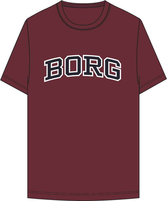 BJÖRN BORG Borg Classic Print T-shirt Cabernet