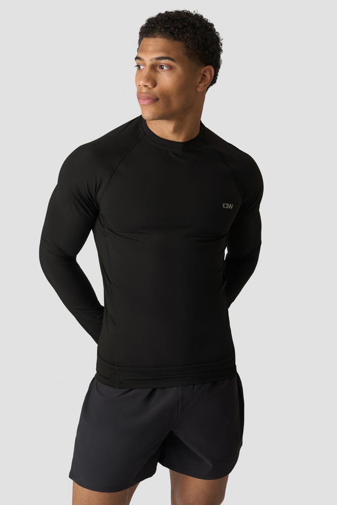 ICIW Stride Muscle Fit Long Sleeve Men Black 13415