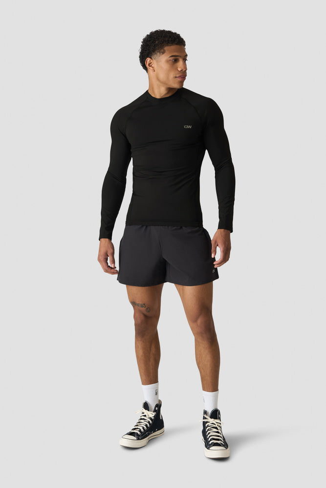 ICIW Stride Muscle Fit Long Sleeve Men Black 13415